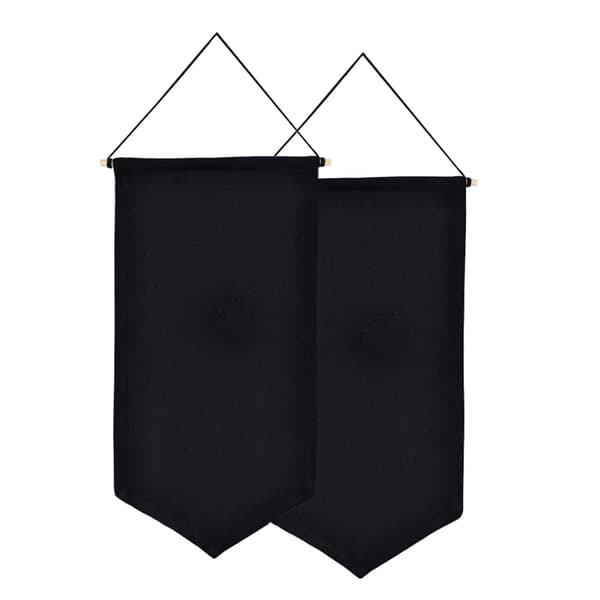 2 st väggmonterad bricka display canvas emalj brosch samling display banner medal pin förvaring krage flagga vimpel ram(svart)