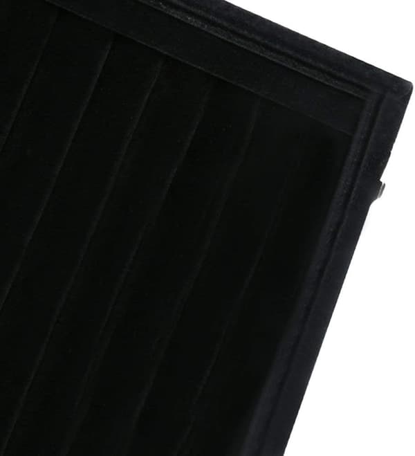 20 x 15 x 5 cm Sort smykkeskrin displayetui Vand Vlour