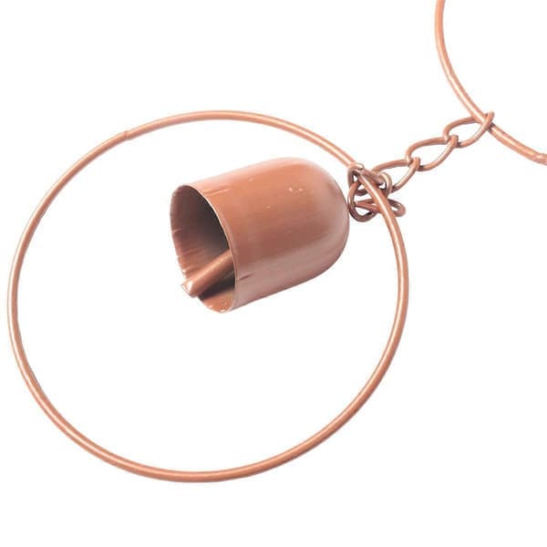 Regnkæde i stål med blade, havegave til mor, nedløbsrør, regnfanger til nedløbsrør med adapter, tyk klokke