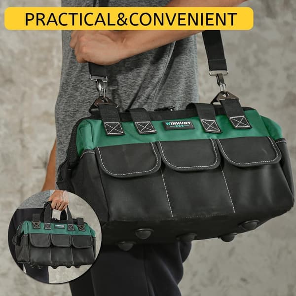 13-inch Tool Bag, Robust Tool Bag, Wide Opening Tool Storage Bag, Small Multifunction Bag, Electrician's Shopping Bag