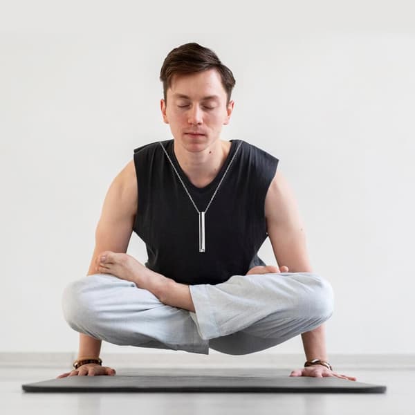 2 stk. angstlindrende åndedrætshalskæder, stresslindrende mindfulness, angstlindring, angstgaver til kvinder og mænd