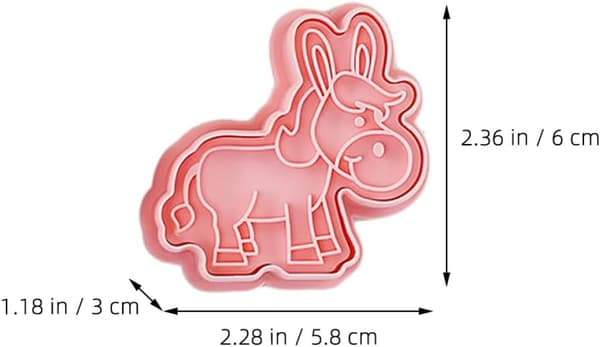Animal Biscuit Stamps Animal Shaped Cookie Cutter Reusable PP Material Cute Unique Design Safe