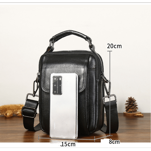Herr Crossbody Väskor Läder Väska Liten Herr Handväskor Cross