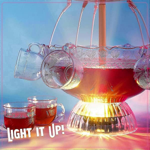 LED-bas Partyfontän 3-våningsdesign 5,7 liters kapacitet