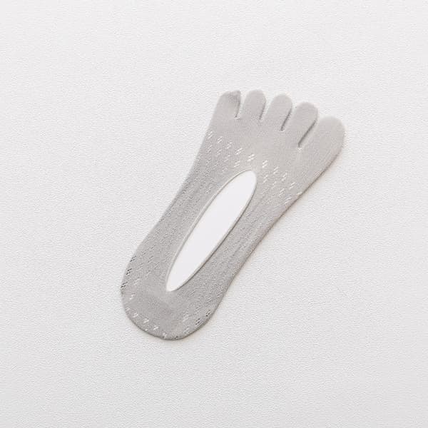 Femfingerstrømper for kvinner – Ultratynne, pustende tåstrømper, anti-haker *#5 Grå* #5 Gray
