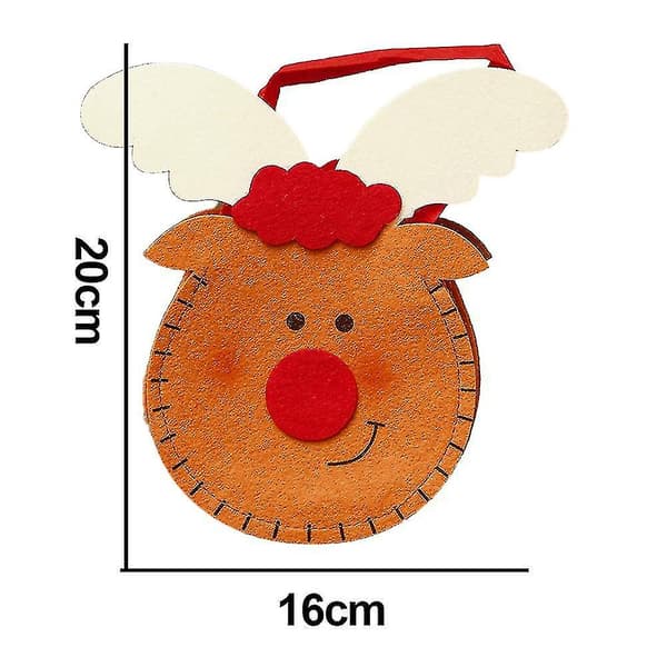 Non-woven tygpåse för julklappar, Äppelpresentpåse, Juldekoration, Godispåse