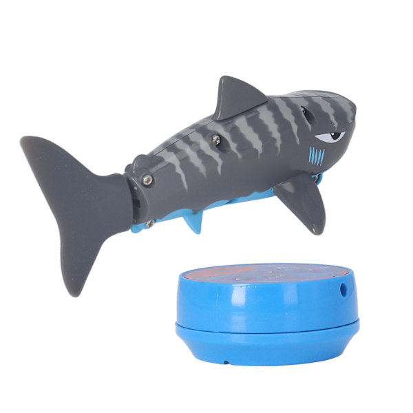 Minifjernkontroll Toy Shark Elektrisk RC Hai Bassenleke for Barn over 6 år Grå
