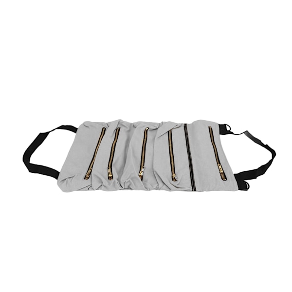 Auton selkänojan rullaava työkalupussi Canvas Taitettava Roll Bag Auton pihdit Sähköasentajan työkalujen säilytyskassi Harmaa