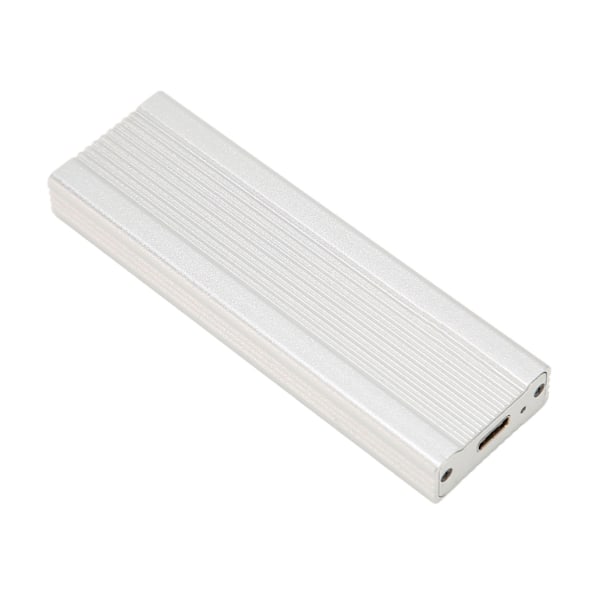 M.2 NVME SSD Kabinet 10Gbps Højhastigheds Aluminiumlegerings Plug and Play NVMe SATA M.2 Kabinet til 2230 2242 2260 2280mm Sølv med TypeC/A/C Kabel