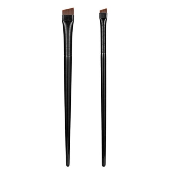 2 kpl Kulmakarvasivellin Pehmeät Harjakset Kauneus Puinen Varsi Naisten Eyeliner-sivellin Silmämeikkityökalut Päivittäiseen Käyttöön