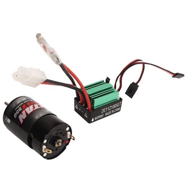 RC Bil Børstet Motor ESC 550 Børstet Motor Vandtæt 65A Børstet ESC til RC Bil Båd 35T
