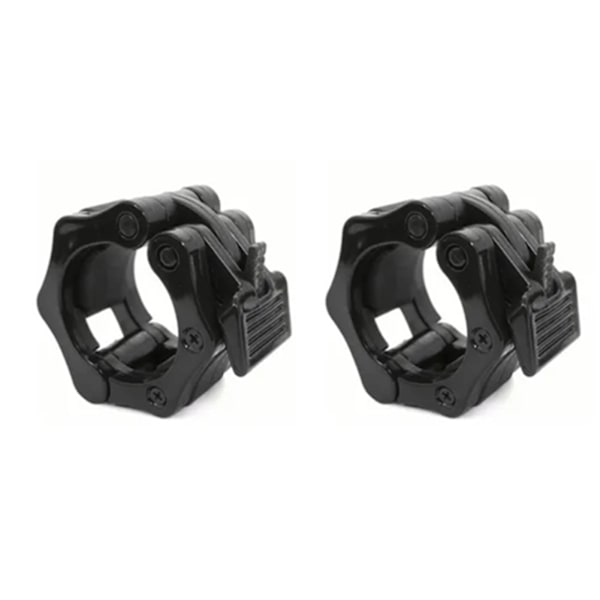 Skivstångskragar Quick Release Skivstångsklämmor Clips Skivstång Hantel Träningsmaterial Svart