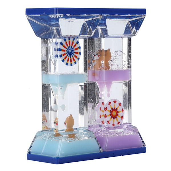 Fargerik Liquid Motion Bubbler Sandtimer for sensorisk lek og skrivebordsdekorasjon