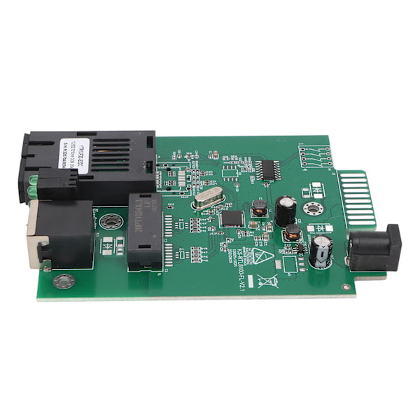Fiber Transceiver 1000 Mbps 1310nm Dobbel Fiber Enkeltmodus Opptil 20 km RJ45 Port Ethernet Fiber Transceiver med LED-indikatorer