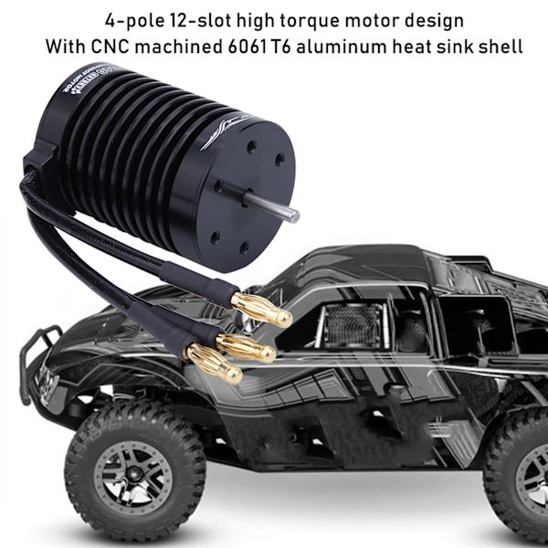 1/10 RC-tilbehør 4370KV Klassisk 4-polet sensorløs børsteløs motor til Surpass F540