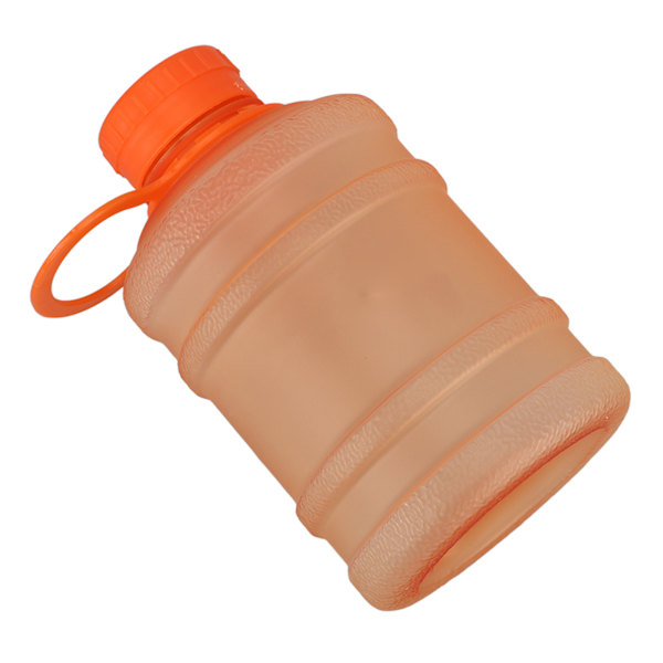 650 ml juomakannu Kannettava Himmeä muovi Suurikapasiteettinen Söpö urheiluvesipullo kantokahvalla Oranssi