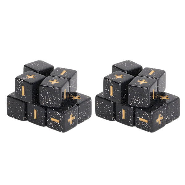 20 kpl 16 mm noppasetti Matemaattiset operaatiot Miinus plus lelut lapsille Luokkahuoneen opetusmateriaalit Musta