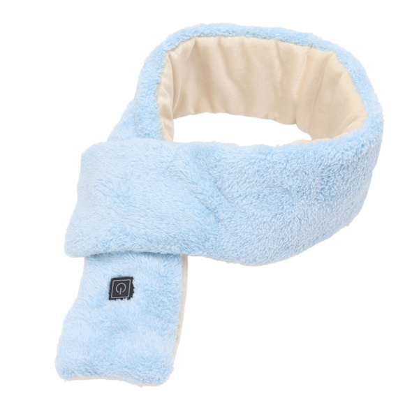 USB Elvärme Scarf 3 Gears Temperaturjustering Smart Thermal Heated Scarf Blå