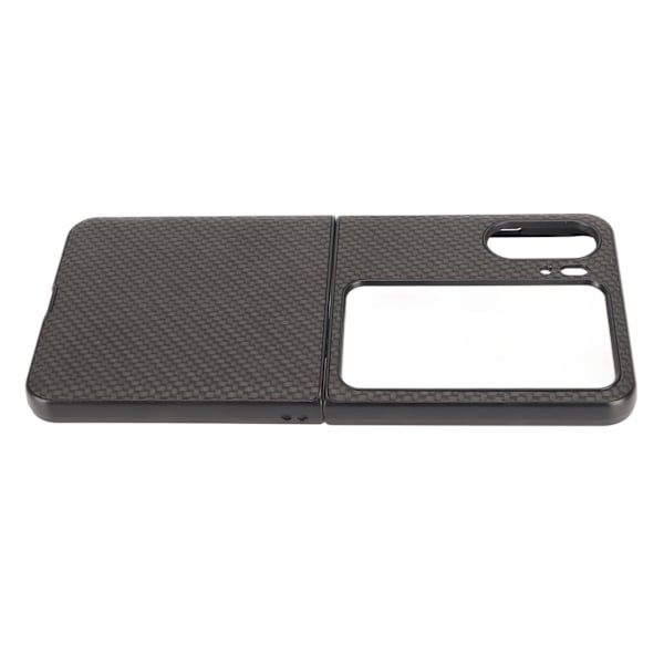 Kolfibertextur Vikbar Telefon Skyddsfodral Mobiltelefonskydd för Oppo Find N2 Flip Svart