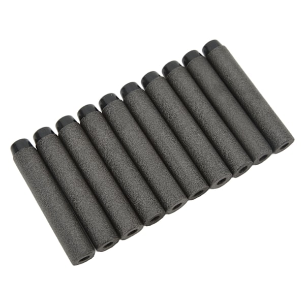 EVA Foam Dart Hollow Refill Dart Skjutbollspel Leksaker för Barn Pojkar Flickor Svart massivt huvud