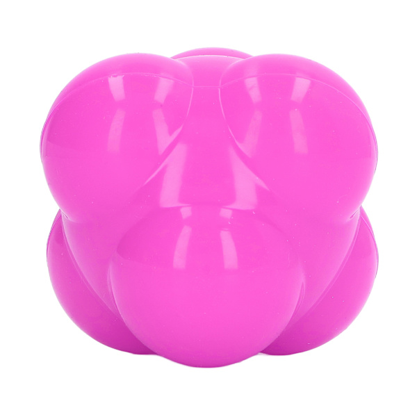 Reaction Ball Gummi Ljus färg Hex Reaction Trainer Ball för att förbättra handens ögonkoordination Agility Rosa