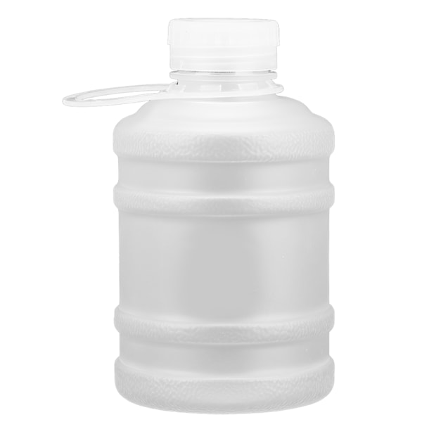 650 ml drikkekanne Bærbar Frostet plast med stor kapasitet Søt sportsvannflaske med bærehåndtak Hvit