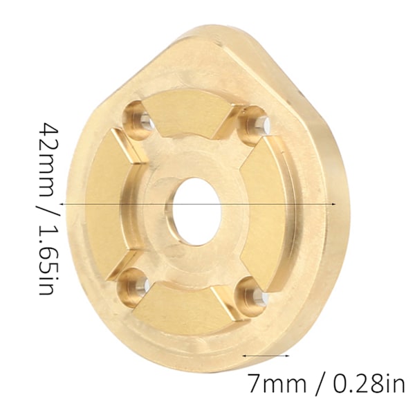 RC Forreste Bageste Messing Balancevægt Portal Drive Hus Cap til Axial Capra 1.9 - 1 Par