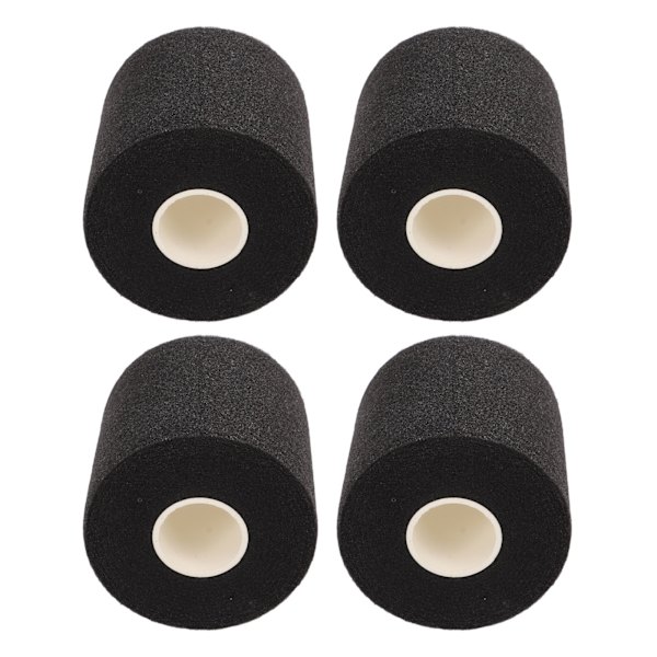 4st Fitness Bandage PU Svamp Elasticitet Bra luftgenomsläpplighet Atletisk Wrap för Fitness Fotboll Svart