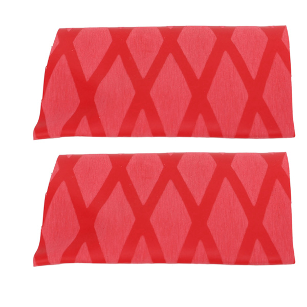 2 stk Bordtennisracket Soft Grip Teip Ping Pong Bat Grips Svettebånd Varmekrympbar Anti-Skli Håndtak Teip Rød