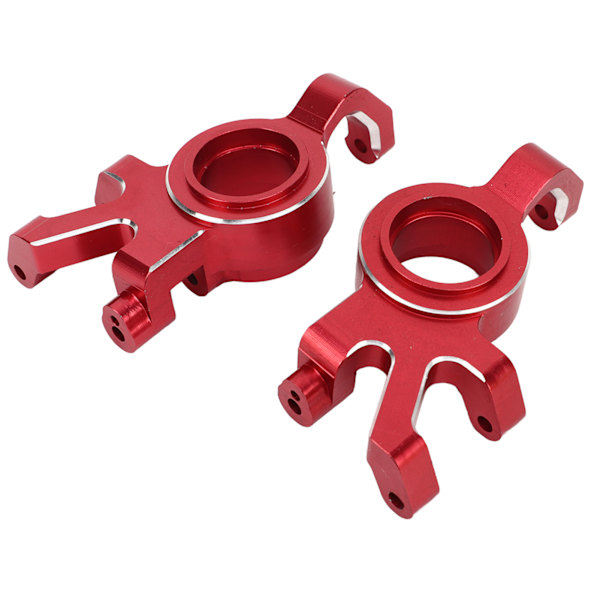 1 par RC främre styrblock CNC aluminiumlegering framaxel styrkupa Ersättning för TRAXXAS 1/5 RC bil Röd