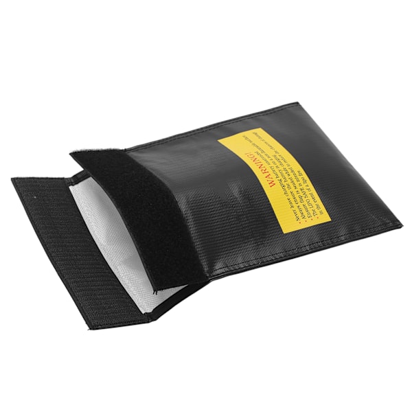 Brandssikker Lipo batteritaske til RC, 18x23cm, eksplosionsikker og beskyttende, sort