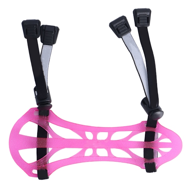 Bueskydningsarmbeskytter TPE Justerbar beskyttende underarmsbeskytter med 2 stropper til buejagt med bueskydning Pink