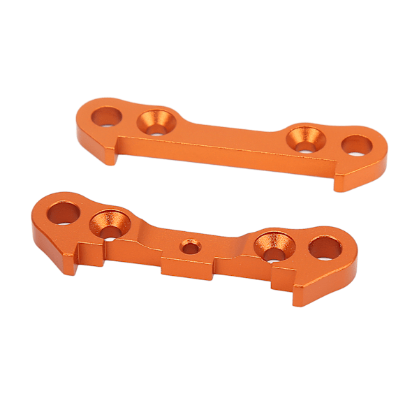 2 st Metall främre undre arm Fast blockplatta Anslutningsplattor Orange för ZD Racing 1/7 DBX07 EX 07 RC Car