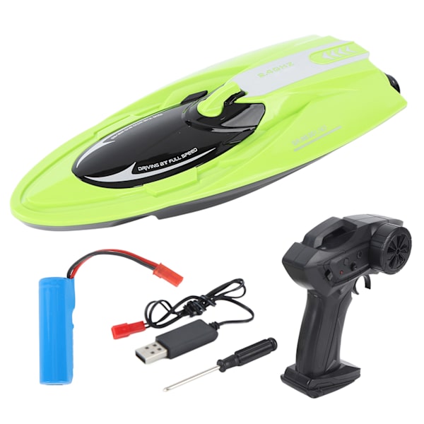 RC Boat High Speed ​​4-kanals 2.4G-fjärrkontroll Racingfartyg med uppladdningsbart batteri för 8 år över