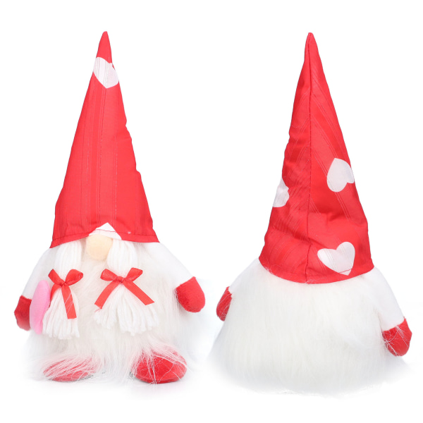 Gnome Doll Ystävänpäivä Koti Pehmeä Söpö Hieno Pehmo Tontut Lelu Lomakoristeet Punainen