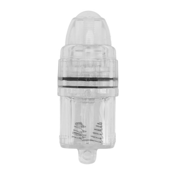 Deep Drop Fishing Light Transparent plast AA batteridrivet LED fiskeljus för trolling Hav Sötvatten Vit