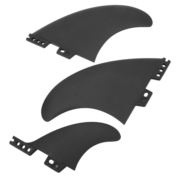 Udskiftning af surfbrætfinner i PVC Venstre Midte Højre Surf Finner til Longboard Stand Up Paddleboard