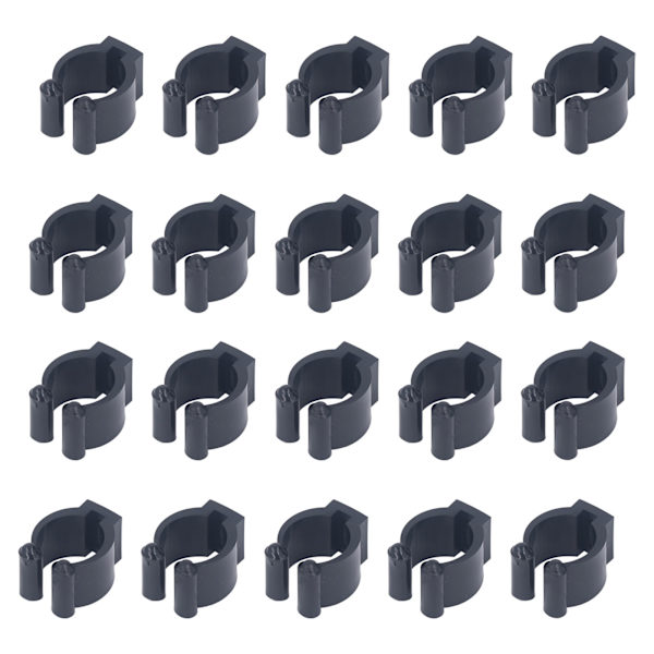 20 kpl Pool Stick Clips Kannettava keppiteline Klipsi korvalla Biljarditarvikkeet L 23mm ID
