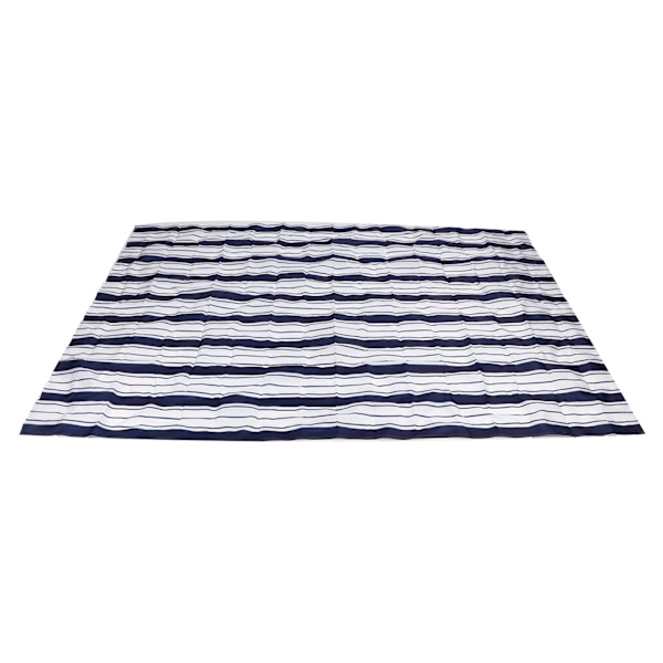 Strandfilt Vattentät Lätt bärbar utomhus picknickmatta för campingresor Blue Stripe 2 X 1,45M
