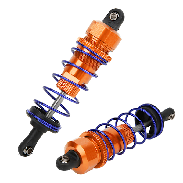 2 stk. 92 mm RC olietryksjusterbar forreste støddæmper Passer til ZD Racing 7358 1/10 RC CarOrange