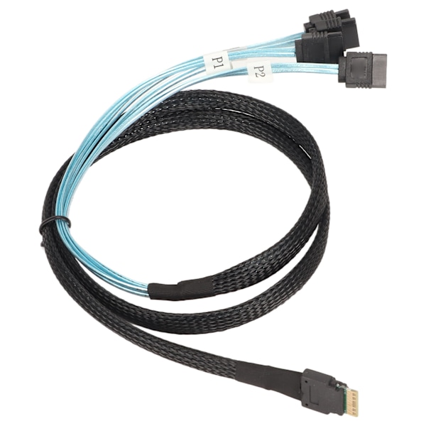 SAS-kabel SFF‑8654‑4 SATA 7 Pin Array Disk Raskere Overføring Mini PVC Datatilbehør 0,5 meter / 1,6 fot