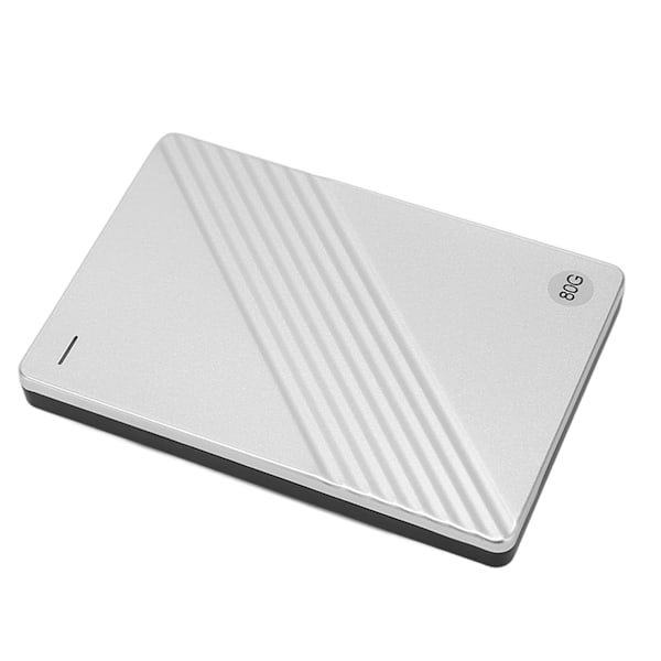 Extern Hårddisk Ultratunn 2.5 Tum USB 3.0 Aluminiumlegering Plug and Play Mobil Hårddisk för Dator TV Telefon Silver 500GB