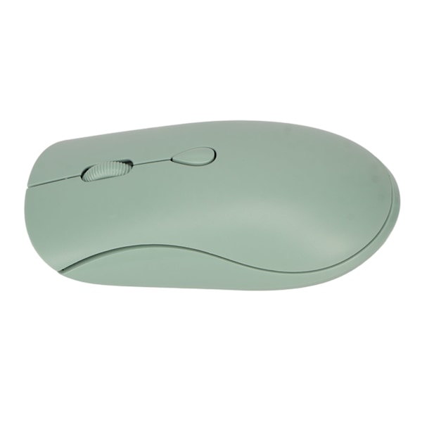 2.4G Trådlös Mus 1600DPI Ergonomisk Uppladdningsbart Batteri Bluetooth 5.2 Tyst Mus för Kontorsdatorer PC Grön