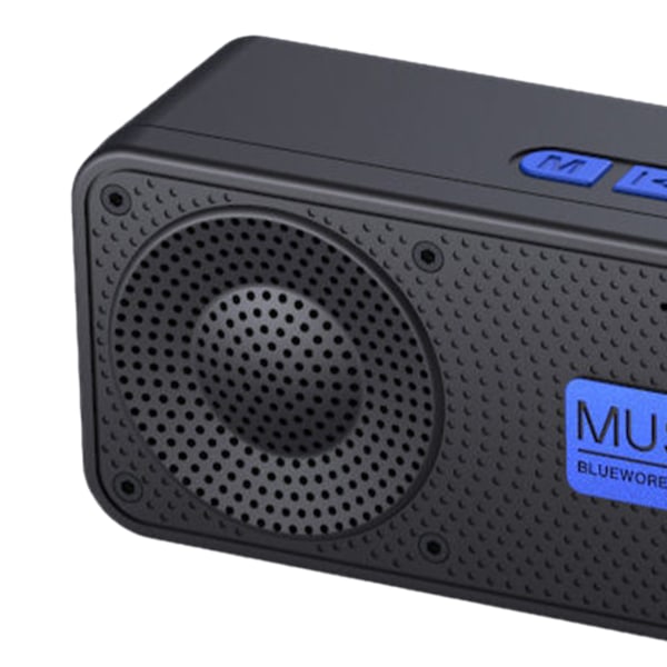 Bluetooth-högtalare med Subwoofer, Handsfree-stöd, Minneskortsplats, Multifunktionell, Uppladdningsbar, Trådlös, Smart Högtalare