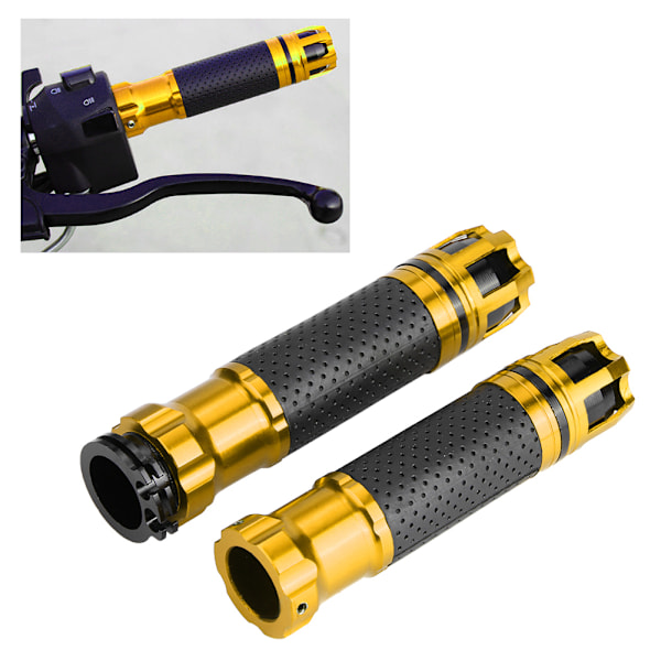 Par med 22mm CNC Modifiserte Anti-Skli Rotatable Styrehåndtak Gull