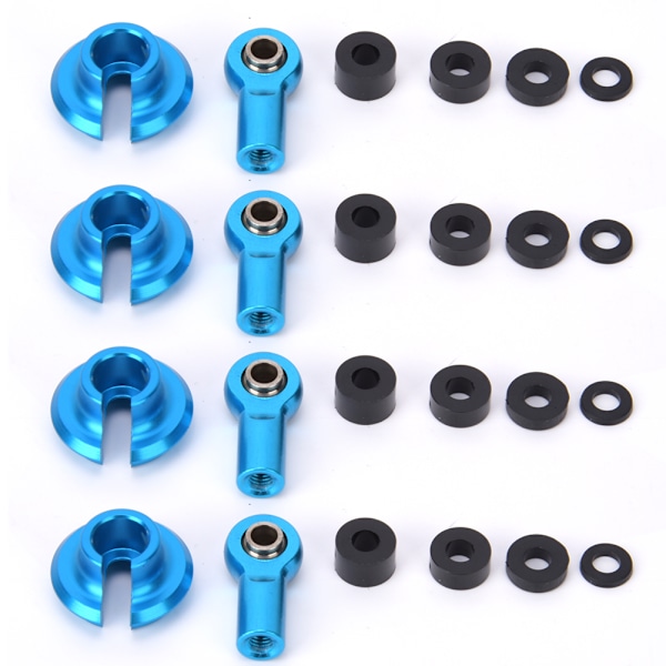 Link Rod End Kuleledd RC Reservedeler Tilbehør for 1-10 ECX 2 Wheel Drive RC CarBlue ECX1038B