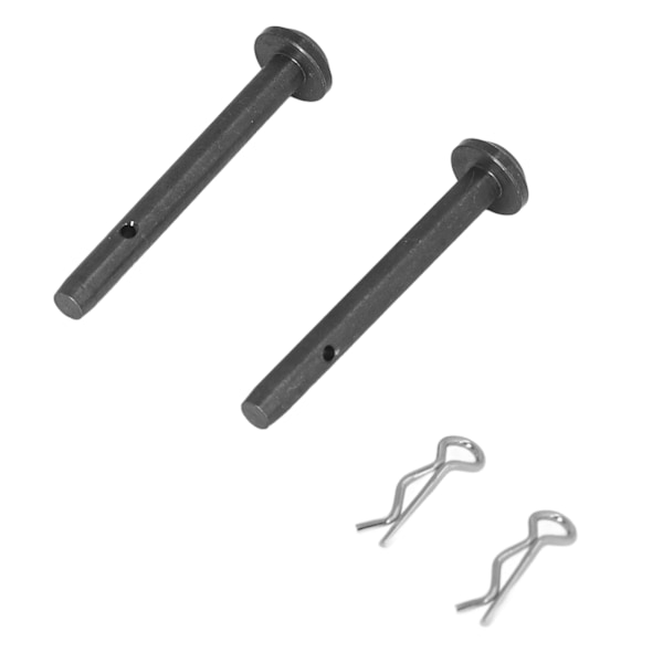 2 stk RC karosseriklips Pinner Jevnere kjøring Rustsikker 4 cm lengde Svart RC karosseriklips for 1:18 RC biler