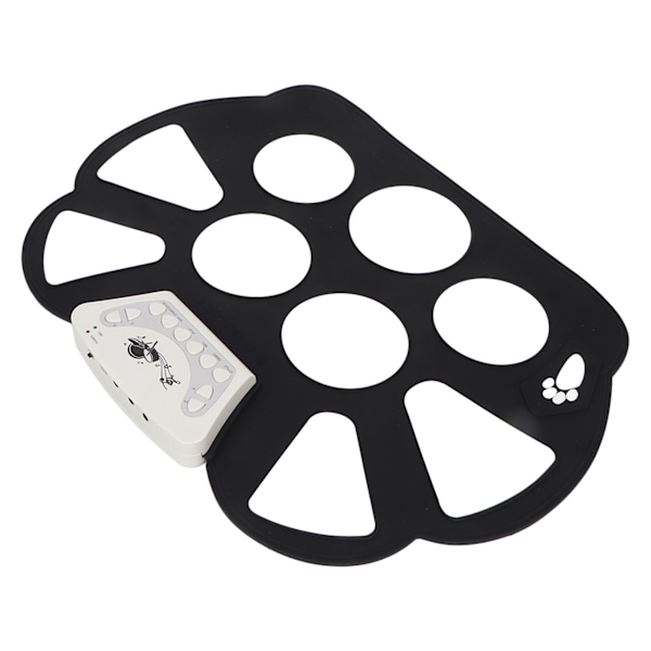 Rullbar Trumdyna 9 Pads Vikbar Elektronisk Trumset 2 Fotpedaler för Barn W758