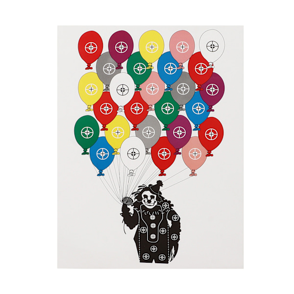 10st skjutmål Papper Bågskytte Pappersmål Båge Pil Jaktskytte Tillbehör 45x32cm Clownballong