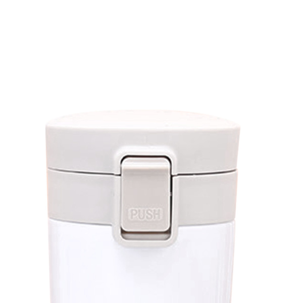 500 ml isolerad kaffekopp fashionabelt bärbart studsande lock rostfritt stål isolering kaffemugg vit